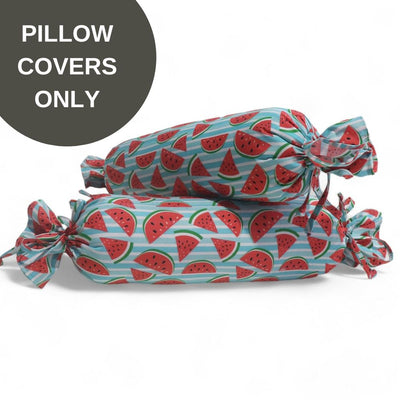 Covers Only - Anti Roll Pillow Cover - Set of 2 - Watermelon