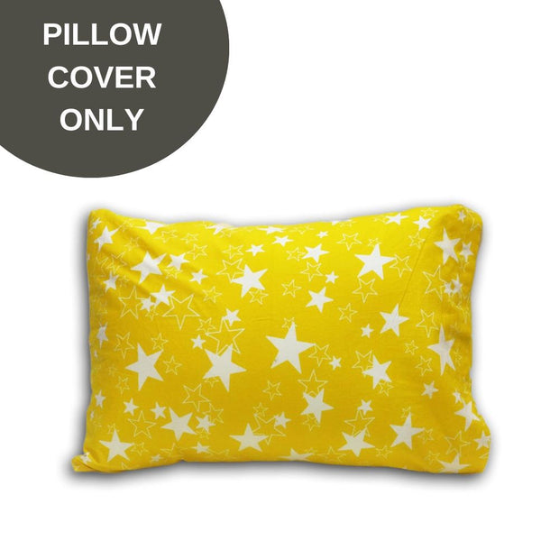 Cover Only - Toddler Pillow Cover - Yellow Star