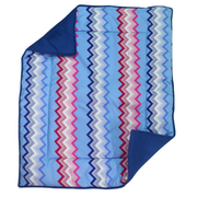 Blue Chevron - Baby Quilt | Baby Blanket