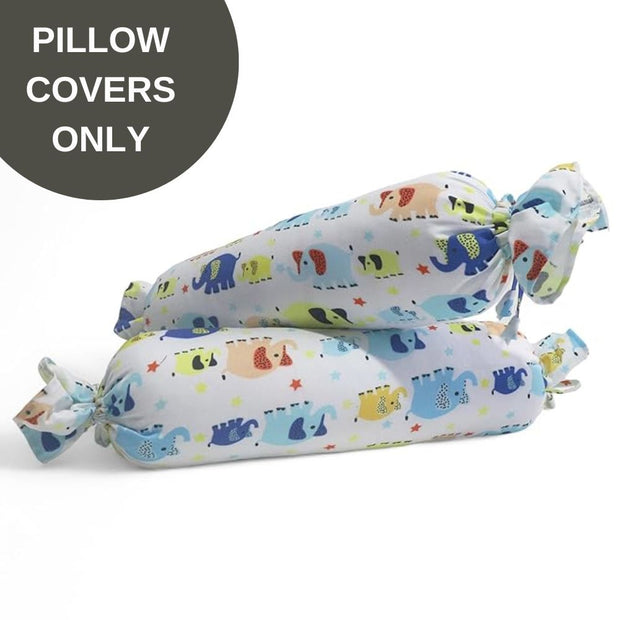 Covers Only - Anti Roll Pillow Cover - Set of 2 - Cute Ellis