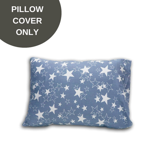 Cover Only - Toddler Pillow Cover - Grey Star