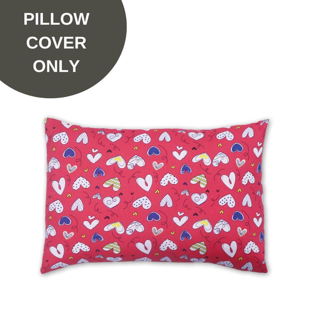 Cover Only - Toddler Pillow Cover - Heart Story