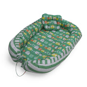 Green Panda - Baby Boat Bed for Babies & Infants | Portable Baby Bedding Set with Pillow