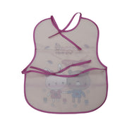 Animal Printed Plastic Feeding Baby Bibs