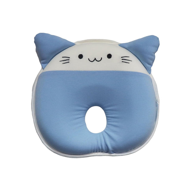 Blue Kitten Memory Foam Head Shaping Pillow for Baby