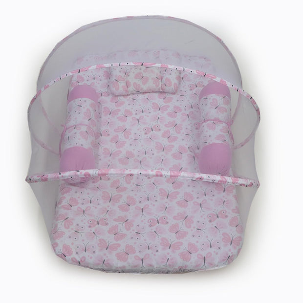 Butterfly- 5 Pc Baby Bedding Set with Mosquito Net for Infants