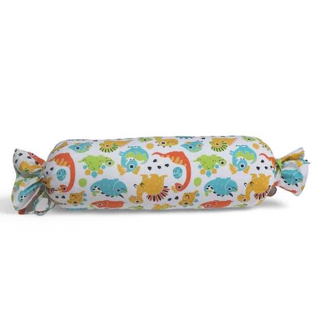 Cute Dinos - Microfiber Set of 2 Baby Bolster Pillows