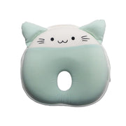 Green Kitten Memory Foam Head Shaping Pillow for Baby