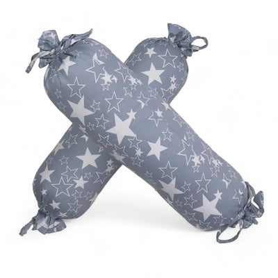 Grey Star - Microfiber Set of 2 Baby Bolster Pillows