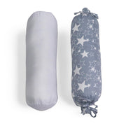 Grey Star - Microfiber Set of 2 Baby Bolster Pillows