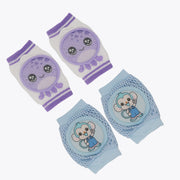 Monklin and Octopus Set of 2 Baby Knee Pads