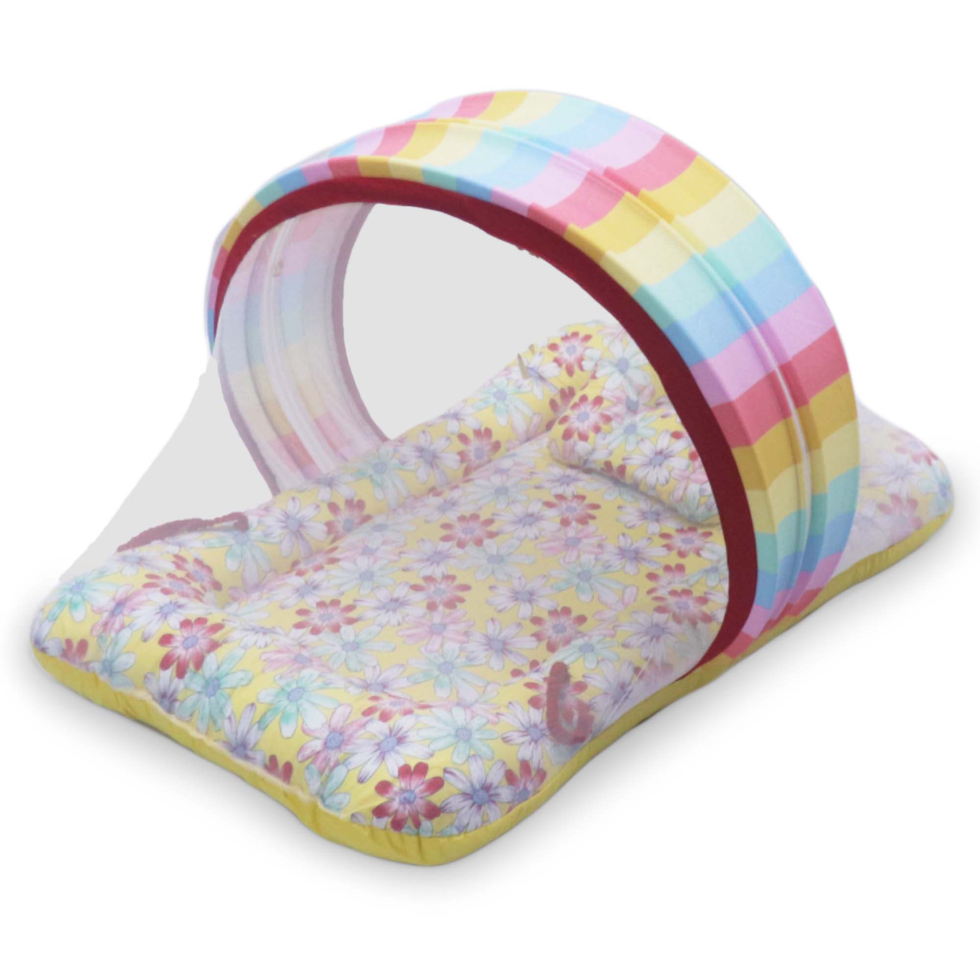 Sunshine Floral -  Kradyl Kroft Bassinet Style Mosquito Net Bedding for Infants