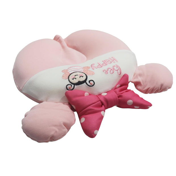 Pink Mouse Kitten Memory Foam Head Shaping Pillow for Baby