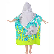 Sharky Hooded Poncho Towel for Kids |Printed Cape Towels for Kids