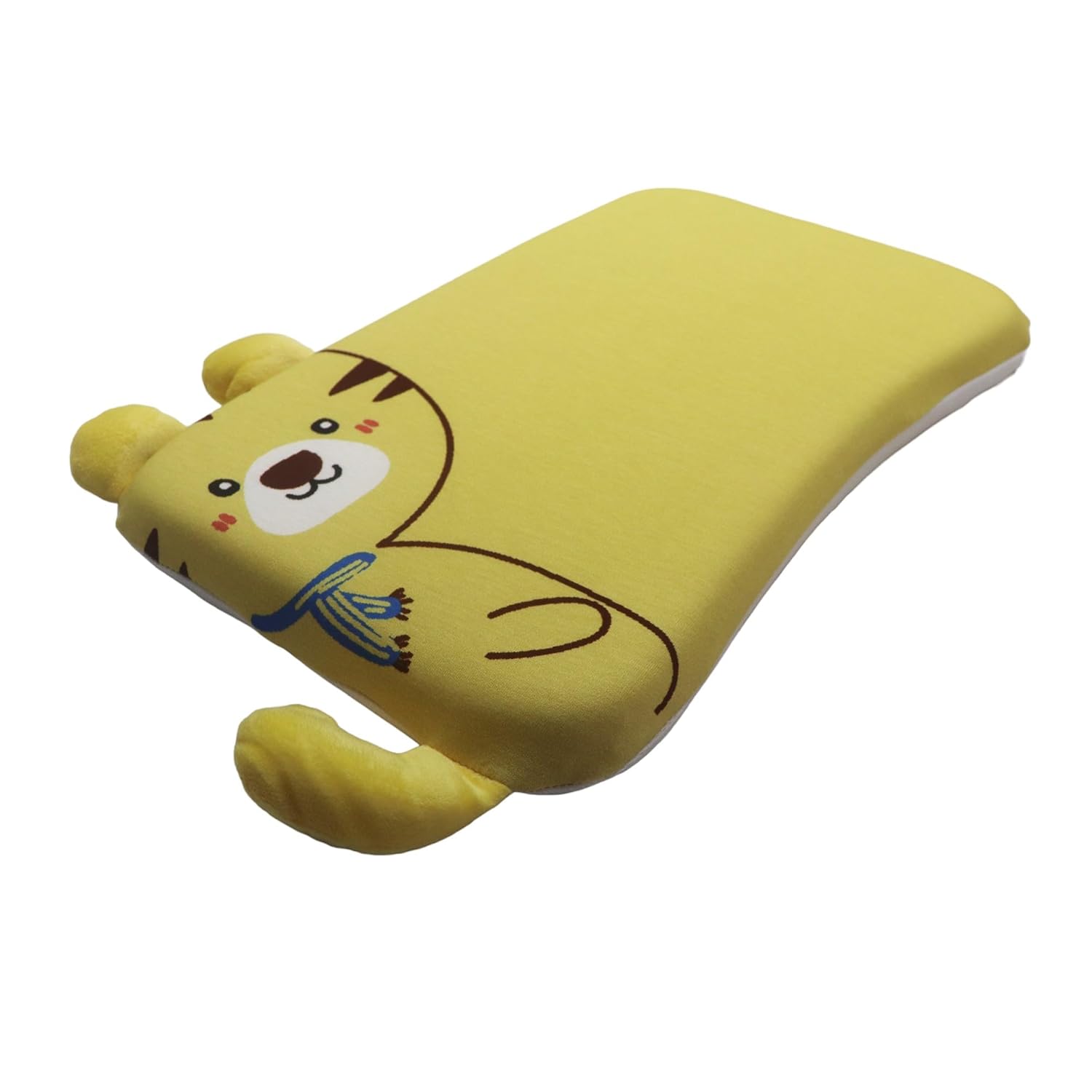 Yellow Tail Kitten Memory Foam Head Shaping Pillow for Baby