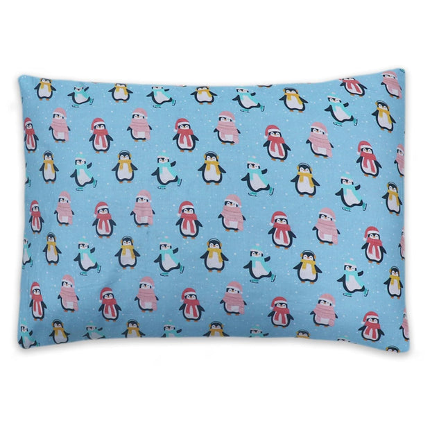 Dancing Penguins Toddler Pillows with 100% Cotton Removable cover - 20 X 15 Inches | Children Pillows