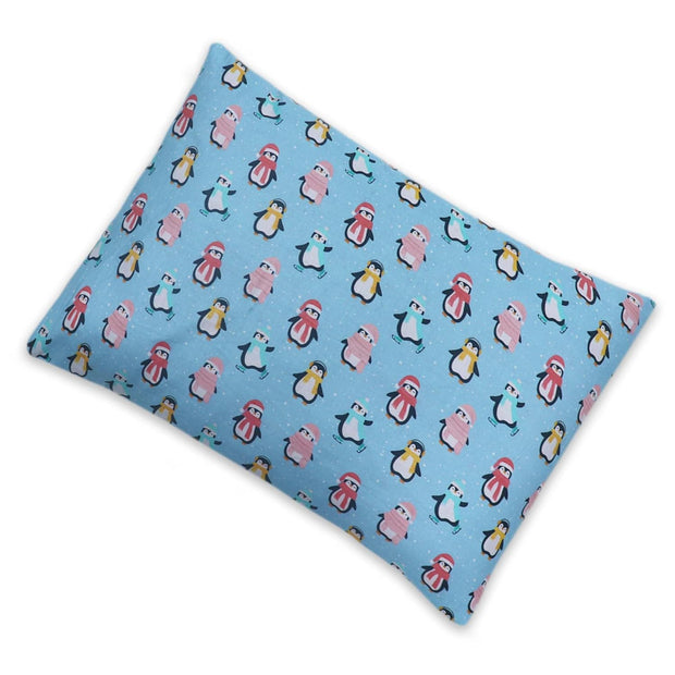 Dancing Penguins Toddler Pillows with 100% Cotton Removable cover - 20 X 15 Inches | Children Pillows