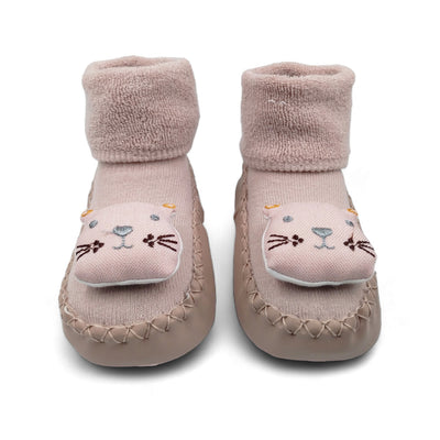 Pink Tiger- Baby Sock Shoes for Infants Babies and Little Kids