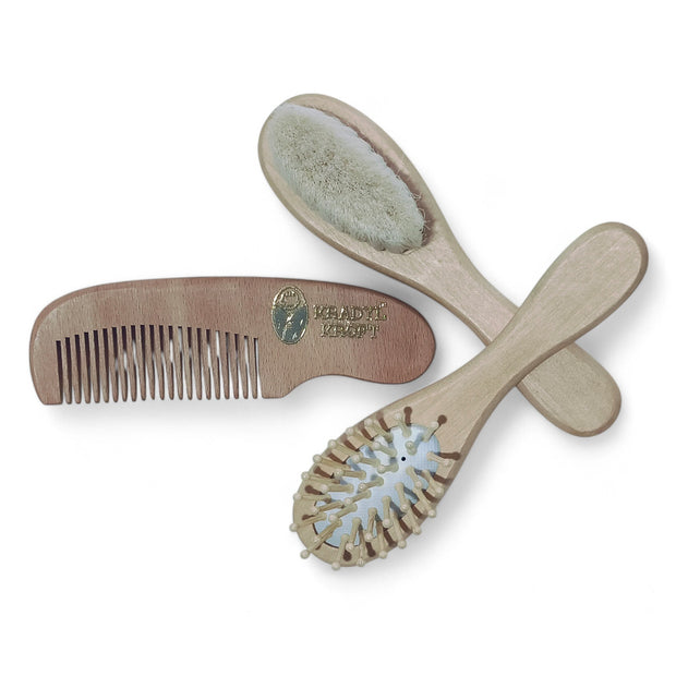 Kradyl Kroft 3 Piece Premium Baby Brush & Comb Set | Baby Hair Brush Set