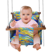 Blue Tiger - Baby Swing | Jhula | Wooden Base